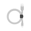 Lightning to USB-A Cable + Strap, Silver