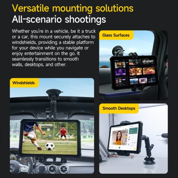 Ulefone UAN02 Armor Mount Max Auto Telefoon Tablet Houder, Car Phone Tablet Holder - Afbeelding 5