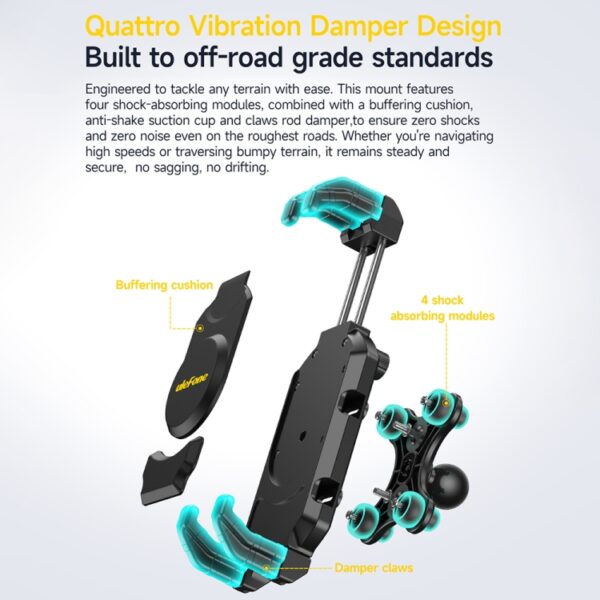 Ulefone UAN02 Armor Mount Max Auto Telefoon Tablet Houder, Car Phone Tablet Holder - Afbeelding 10