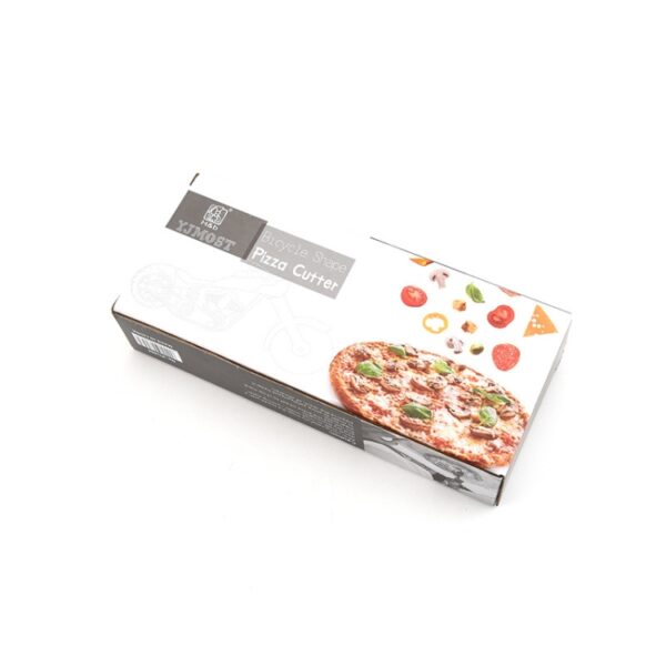 Roestvrijstalen motorfiets vorm pizzasnijder Roller snijden pizzagereedschap - Afbeelding 6