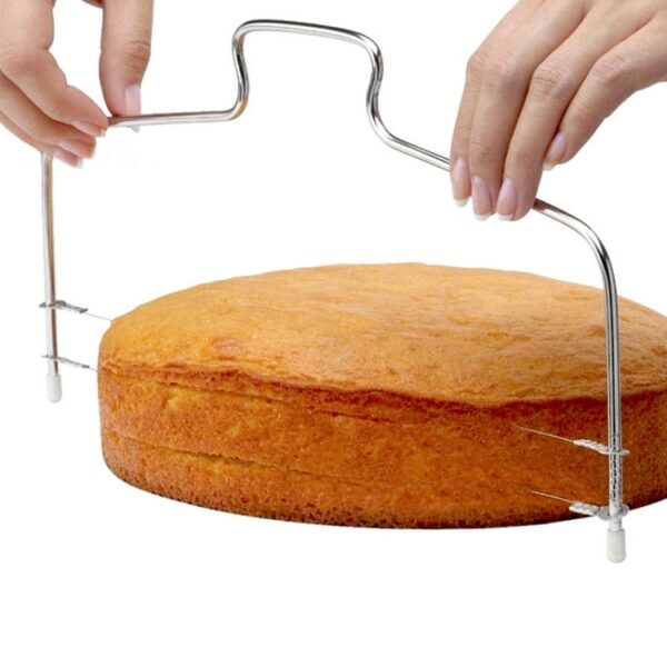 Roestvrijstalen verstelbare draadcakesnijder Slicer Leveler DIY cakebakgereedschap, Cake Cutter - Afbeelding 3