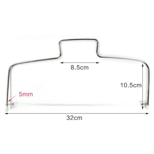 Roestvrijstalen verstelbare draadcakesnijder Slicer Leveler DIY cakebakgereedschap, Cake Cutter - Afbeelding 6