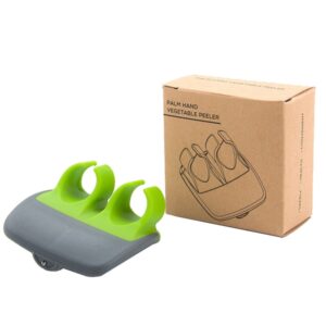 2 stks Palm Hand Dunschiller Voor Aardappel, Fruit, Keuken Dunschiller, 2pcs Green, 2pcs Orange