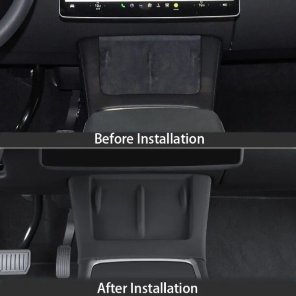 Voor Tesla Model 3 / Y Auto middenconsole Mobiele telefoon Draadloos opladen Siliconen antislipmat - Afbeelding 6
