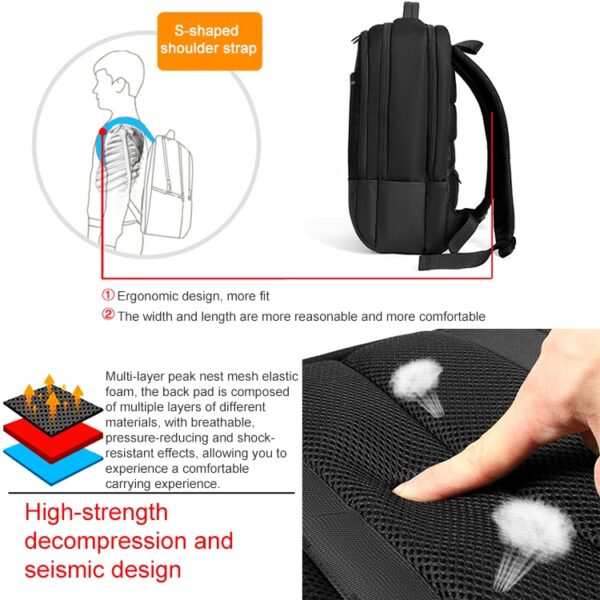 cxs-618 Multifunctionele Oxford-laptoptasrugzak - Afbeelding 5