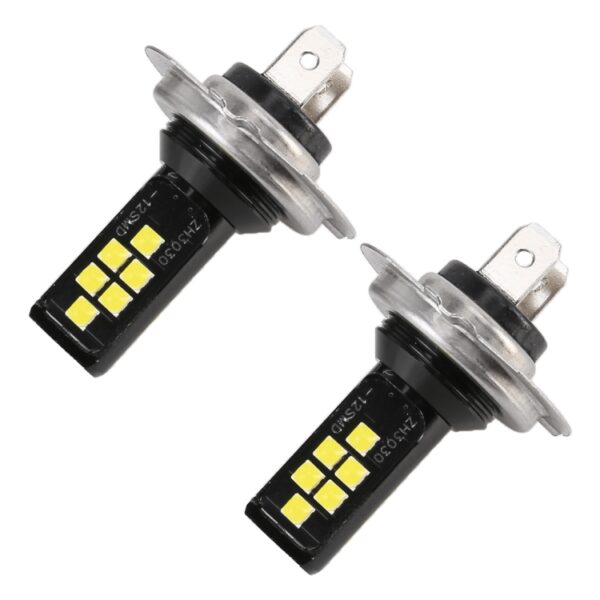 2 STKS H7 DC9-16V / 3,5 W / 6000 K / 320LM Auto Auto Mistlamp 12 LEDs SMD-ZH3030 Lampen, met constante stroom, H7 - Afbeelding 2