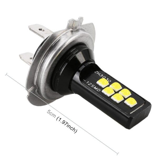 2 STKS H7 DC9-16V / 3,5 W / 6000 K / 320LM Auto Auto Mistlamp 12 LEDs SMD-ZH3030 Lampen, met constante stroom, H7 - Afbeelding 3