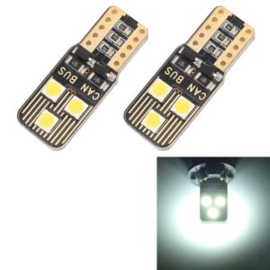 2 STKS T10 / W5W / 168 / 194 DC12V / 1.6W / 6000K / 110LM 6LEDs SMD-3030 Auto-klaringslicht, met decoder, 6LEDs SMD-3030, with Decoder