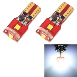 2 STKS T10 / W5W / 168 / 194 DC12V / 1.6W / 6000K / 130LM 3LEDs SMD-3030 Auto Rood Bord Klaringslicht, 3LEDs SMD-3030