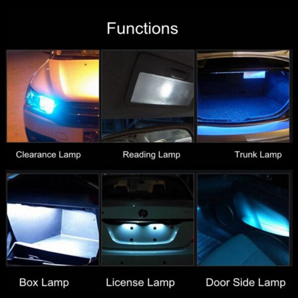 2 STKS T10 / W5W / 168 / 194 DC12V / 1.6W / 6000K / 130LM 3LEDs SMD-3030 Auto Rood Bord Klaringslicht, 3LEDs SMD-3030 - Afbeelding 7