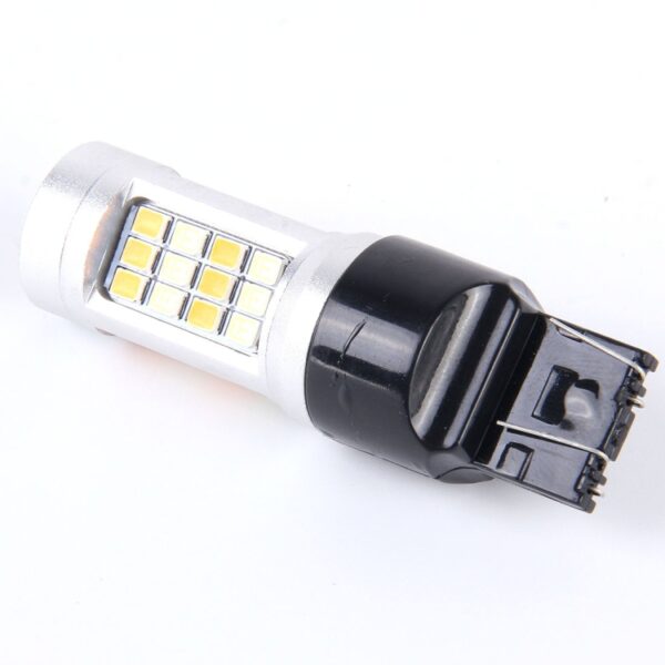 2 STUKS T20 / 7443-42LED 20W 21 * 2835W + 21 * 2835Y Wit + Geel Licht Richtingaanwijzer met Len. Gelijkstroom 12-24V - Afbeelding 2