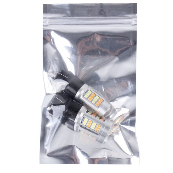 2 STUKS T20 / 7443-42LED 20W 21 * 2835W + 21 * 2835Y Wit + Geel Licht Richtingaanwijzer met Len. Gelijkstroom 12-24V - Afbeelding 4