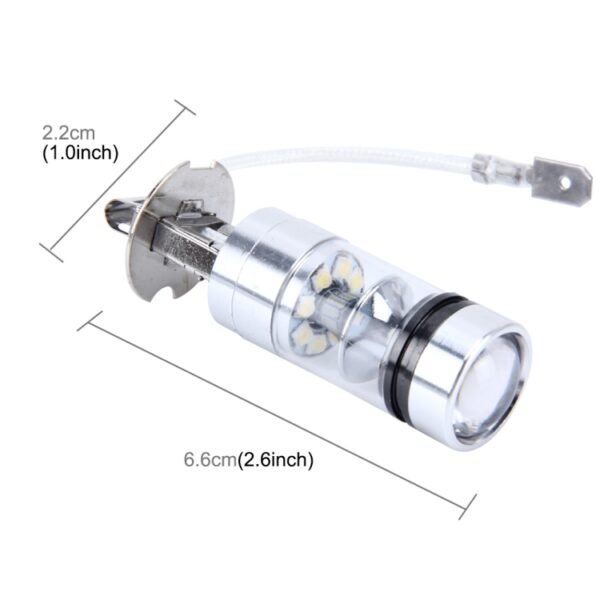 H3 100W 850 LM 7000K 20 SMD-2828-LED's automistlampen, DC 12-24V, H3 - Afbeelding 5