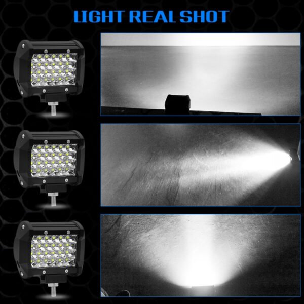 4 inch 18W 1800LM 4-rij LED-stripverlichting Werkende off-road voertuiglamp Dakstripverlichting - Afbeelding 11
