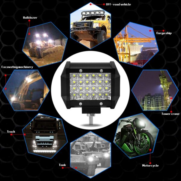 4 inch 18W 1800LM 4-rij LED-stripverlichting Werkende off-road voertuiglamp Dakstripverlichting - Afbeelding 13