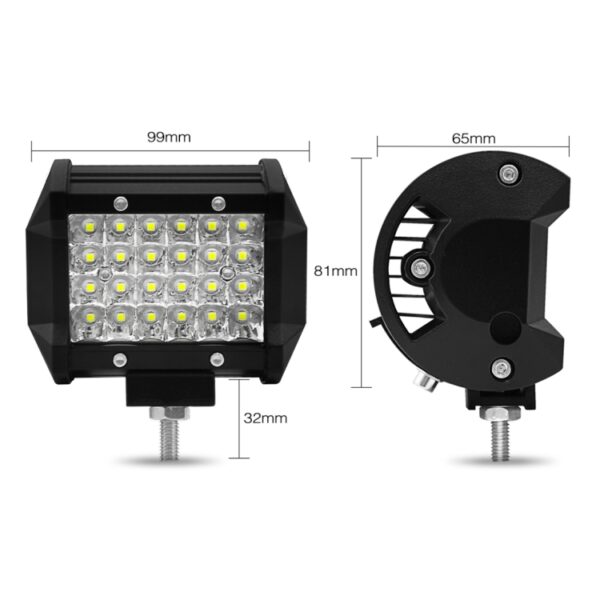 4 inch 18W 1800LM 4-rij LED-stripverlichting Werkende off-road voertuiglamp Dakstripverlichting - Afbeelding 3