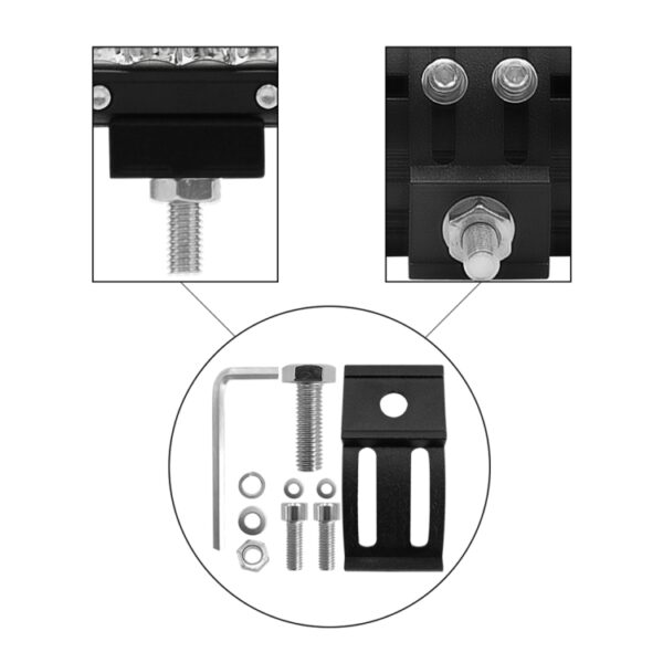 4 inch 18W 1800LM 4-rij LED-stripverlichting Werkende off-road voertuiglamp Dakstripverlichting - Afbeelding 5