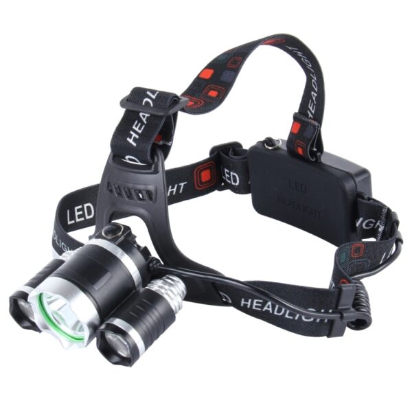 LED-koplamp Krachtige heldere koplamp, 3 CREE T6 met oplader, GEEN inclusief batterijen - Afbeelding 2