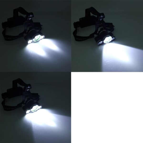 LED-koplamp Krachtige heldere koplamp, 3 CREE T6 met oplader, GEEN inclusief batterijen - Afbeelding 7