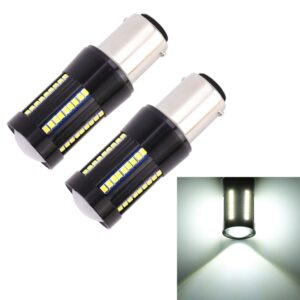 2 STKS 1157 / BAY15D DC9-16V / 8.2W (H) 2.7W (L) / 6000K / 655LM Auto Auto Remlichten 66LEDs SMD-2016 Lampen