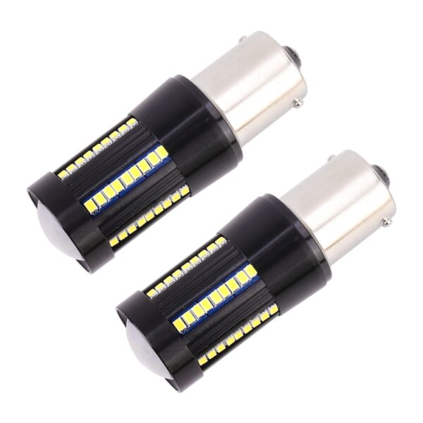 2 STKS 1156 / BA15S DC9-16V / 8.2W / 6000K / 655LM Auto Auto Achteruitrijlichten / Turn Light 66LEDs SMD-2016 Lampen - Afbeelding 2