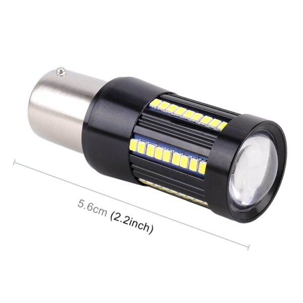 2 STKS 1156 / BA15S DC9-16V / 8.2W / 6000K / 655LM Auto Auto Achteruitrijlichten / Turn Light 66LEDs SMD-2016 Lampen - Afbeelding 3