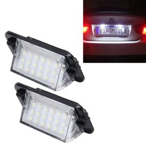 2 STUKS Kentekenverlichting met 18 SMD-3528 Lampen voor BMW E36 (1992-1998), 2W 120LM, 6000K, DC12V (Wit Licht)