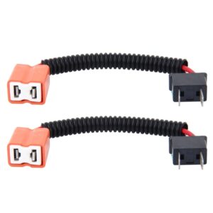 2 STUKS H7 Auto HID Xenon Koplamp Man-vrouw Conversie Kabel met Keramische Adapter Socket