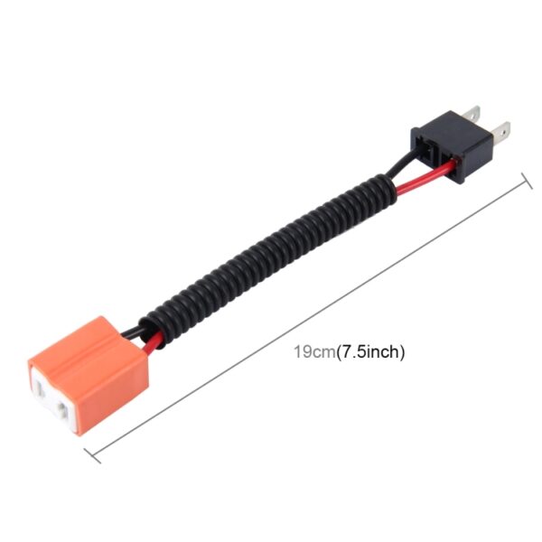 2 STUKS H7 Auto HID Xenon Koplamp Man-vrouw Conversie Kabel met Keramische Adapter Socket - Afbeelding 3
