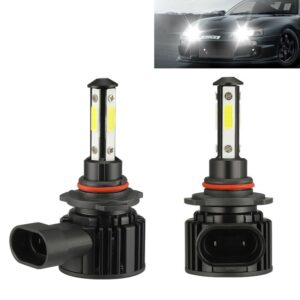 F8 9005 2 STUKS 22 W 3000LM 6000 K Vier Side DOB LED Koplamp Mistlampen Grootlicht Conversie Kit DC 9-32 V