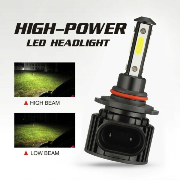 F8 9005 2 STUKS 22 W 3000LM 6000 K Vier Side DOB LED Koplamp Mistlampen Grootlicht Conversie Kit DC 9-32 V - Afbeelding 13