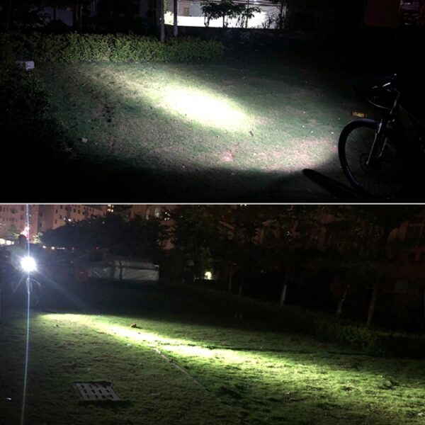 Mountainbike-lichtkoplampen Superheldere oplaadbare zaklamp Nachtrijuitrusting - Afbeelding 12