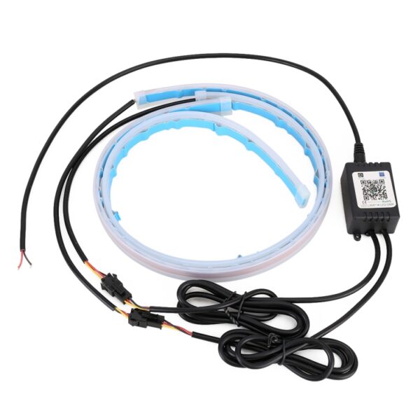 60cm DC12V 7.4W auto kleurrijke dagrijverlichting APP-bediening - Afbeelding 2