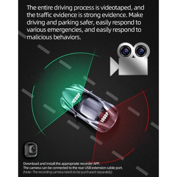 D110 Auto Android-navigatiemachine Ondersteuning Mobiele telefoonverbinding / Stuurbediening - Afbeelding 11