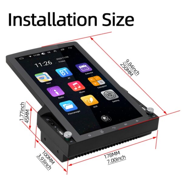 D110 Auto Android-navigatiemachine Ondersteuning Mobiele telefoonverbinding / Stuurbediening - Afbeelding 4