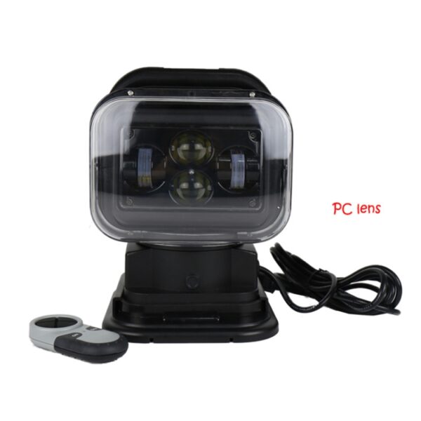 60W DC 12-24V 400LM auto 200m draadloze afstandsbediening 360 graden verstelbare LED zoeken hoogbouwlichten / schijnwerpers - Afbeelding 2