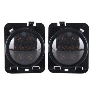 2 stks 8W DC 12 V Auto SUV Refit Ledwiel Wenkbrauwdraaien Signaal voor Jeep Wrangler JK 07-17, Specificatie: Butt Assembly zonder diafragma