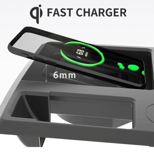 HFC-1054 CAR QI Standaard Wireless Charger 15W / 10W Snel opladen voor Audi Q3 2019-2022, Links rijden - Afbeelding 3
