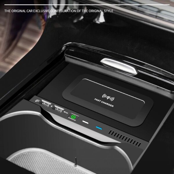HFC-1020 CAR QI Standaard Wireless Charger 10W Snel opladen voor Mercedes-Benz A Klasse 2019-2022, links en rechts rijden - Afbeelding 6