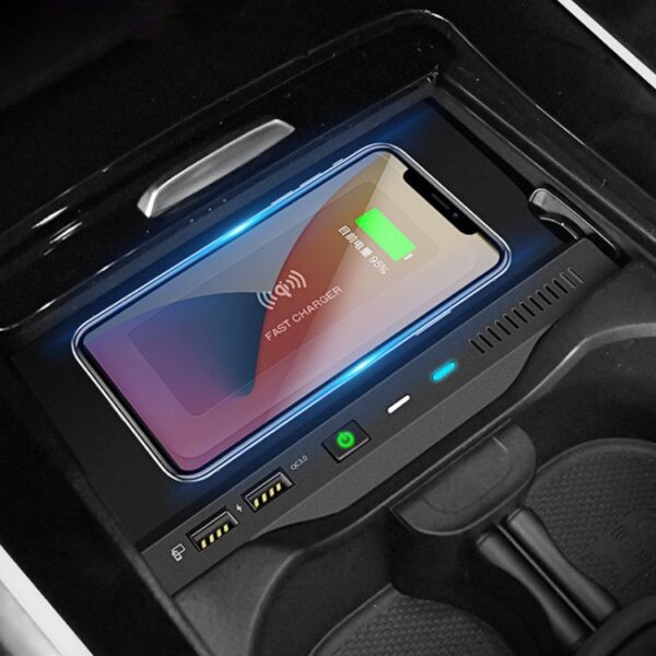 HFC-1020 CAR QI Standaard Wireless Charger 10W Snel opladen voor Mercedes-Benz A Klasse 2019-2022, links en rechts rijden - Afbeelding 7