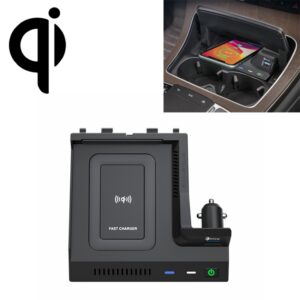 HFC-1021 CAR QI Standaard Wireless Charger 10W Snel opladen voor Mercedes-Benz C Klasse 2015-2021, links en rechts rijden