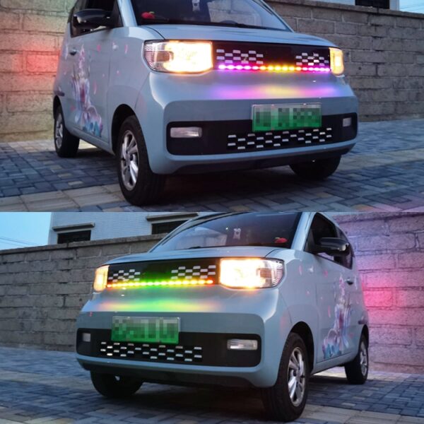 Z12-120CM 120cm DC12V-24V Auto Grille LED RGB-dagrijverlichting Strip Kleurrijke lamp - Afbeelding 7