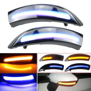 1 paar Voor Ford Fiesta 2008-2017 Auto Dynamische LED Richtingaanwijzer Achteruitkijkspiegel Flasher Water Blinker: