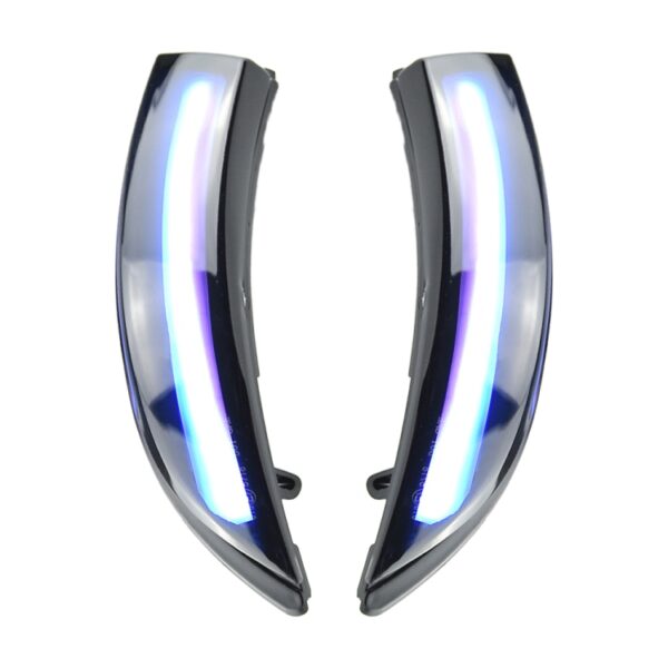 1 paar Voor Ford Fiesta 2008-2017 Auto Dynamische LED Richtingaanwijzer Achteruitkijkspiegel Flasher Water Blinker: - Afbeelding 2