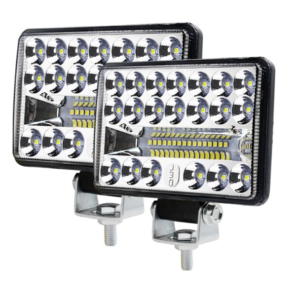 2 STKS WUPP CS-1243A1 Auto 4 inch Vierkant 20 LEDs Hoogtepunt Werklicht Gemodificeerde Spotlight