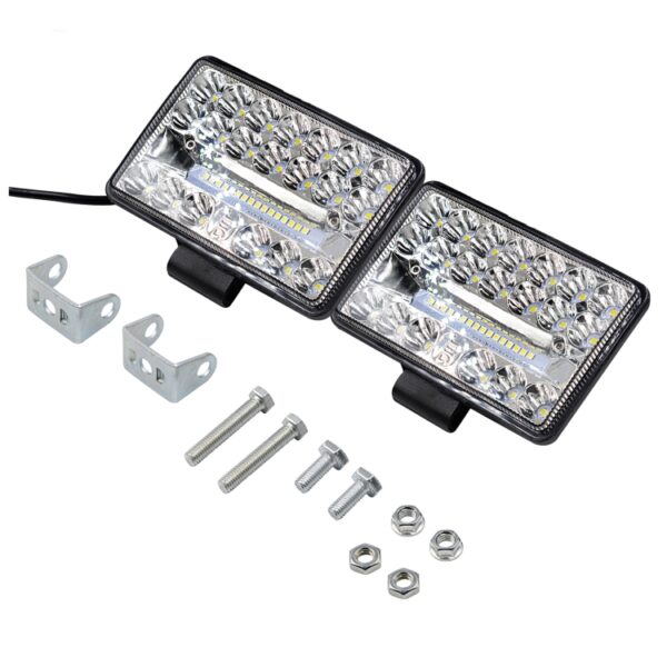 2 STKS WUPP CS-1243A1 Auto 4 inch Vierkant 20 LEDs Hoogtepunt Werklicht Gemodificeerde Spotlight - Afbeelding 10