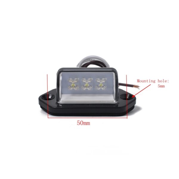 A5662 TRACKER TRAILER LORRY 12V 3LEDS NUMMER Kentekenplaat Lichte achterste lamp - Afbeelding 3