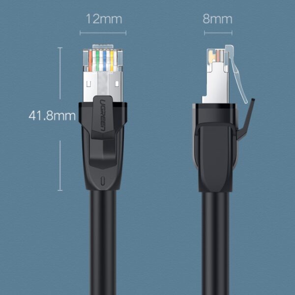 UGREEN CAT8 Ethernet netwerk LAN-kabel, 1m, 1.5m, 2m, 3m, 5m, 8m, 10m - Afbeelding 3