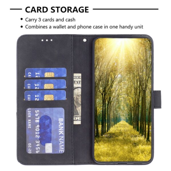 Magnetische gesp Rhombus textuur lederen telefoonhoes, For Xiaomi Poco M6 4G / Redmi 13 4G, For Xiaomi Redmi Note 13 Pro 4G Global, For Xiaomi Poco M6 Pro 4G, For Xiaomi Redmi A3, For Xiaomi Redmi Note 13 4G Global, For Xiaomi Redmi K70E... - Afbeelding 4