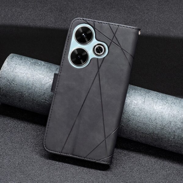 Magnetische gesp Rhombus textuur lederen telefoonhoes, For Xiaomi Poco M6 4G / Redmi 13 4G, For Xiaomi Redmi Note 13 Pro 4G Global, For Xiaomi Poco M6 Pro 4G, For Xiaomi Redmi A3, For Xiaomi Redmi Note 13 4G Global, For Xiaomi Redmi K70E... - Afbeelding 6